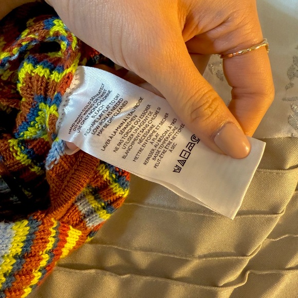 Urban Outfitters Colorful Striped Cable Knitted Shrug Cropped Sweater - Picture 8 of 8